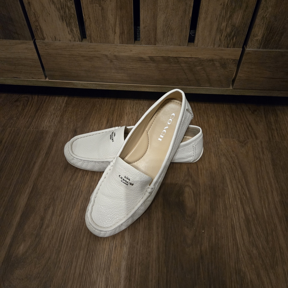 COACH Women's White Loafers